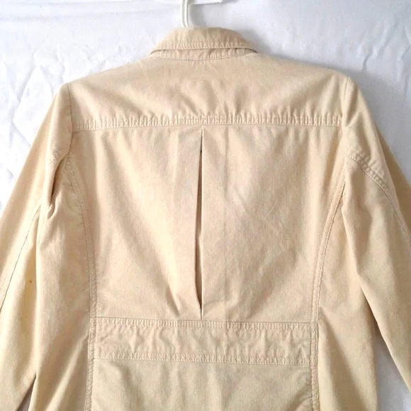 3/$20-Land's End Cotton Corduroy Jacket, Cream, Button Details, sz 6, NWOT - Picture 9 of 13